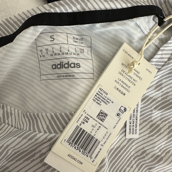 Adidas terrex long sleeve, white/grey, small - Picture 7 of 8